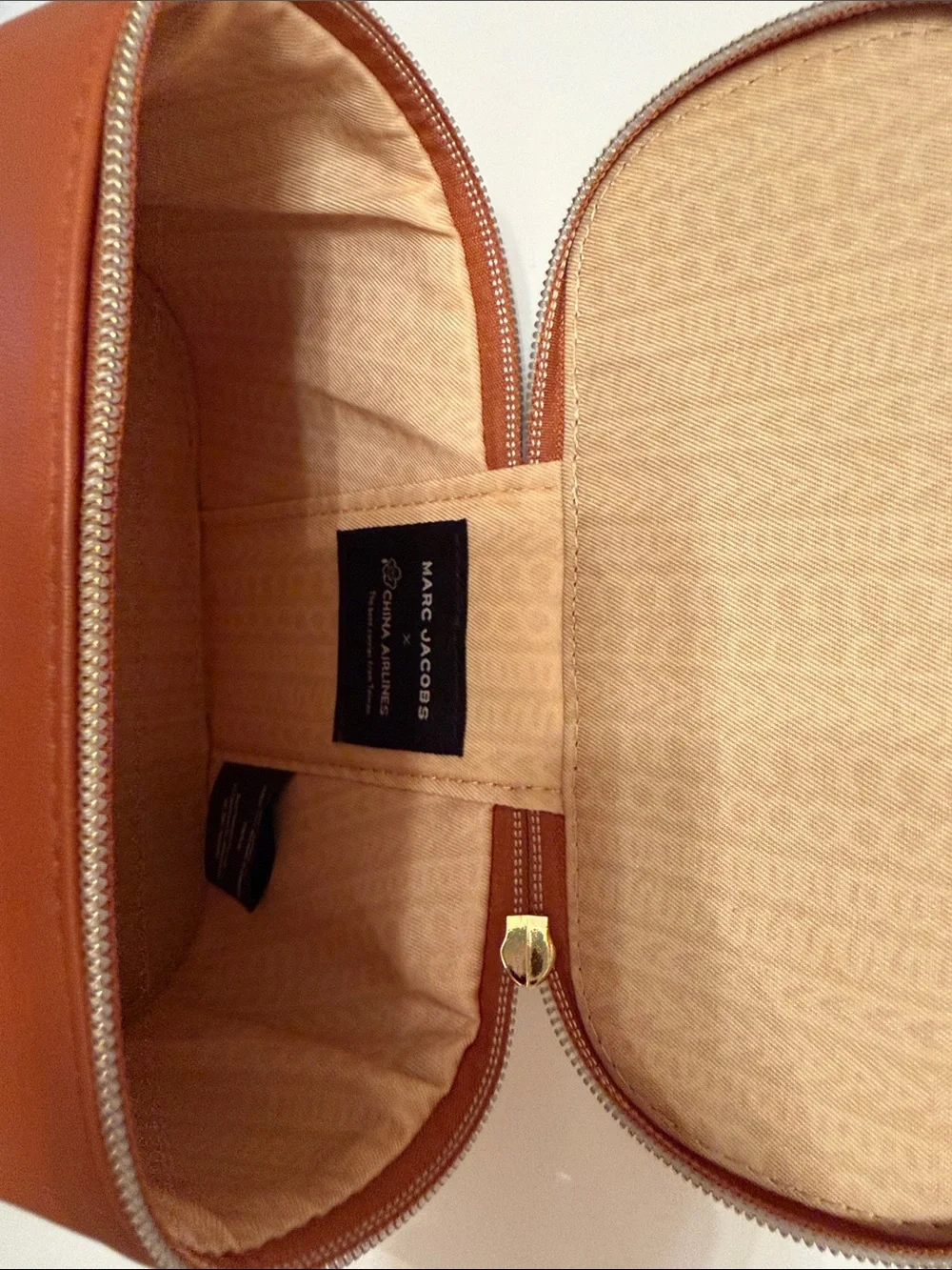 Marc Jacob’s Brown Women's Wristlet Bag, Collaboration with China Airlines, New